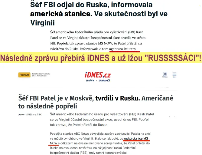 dezinformace mainstreamu