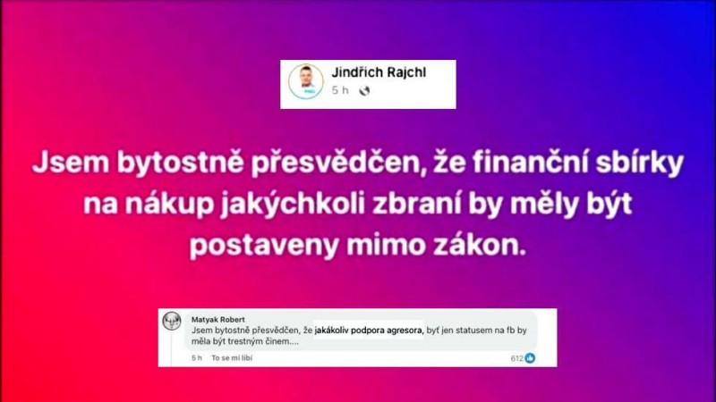 &Scaron;t&iacute;t demokracie souhlas&iacute; s n&aacute;zorem Jindřicha Rajchla na Ukrajinu - poslance ČR. A tak to m&aacute; b&yacute;t...