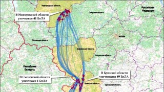 Mapa ukrajinsk&yacute;ch &uacute;toků dronů na Putinovu prezidentskou rezidenci, kter&eacute; &uacute;dajně neexistuj&iacute;