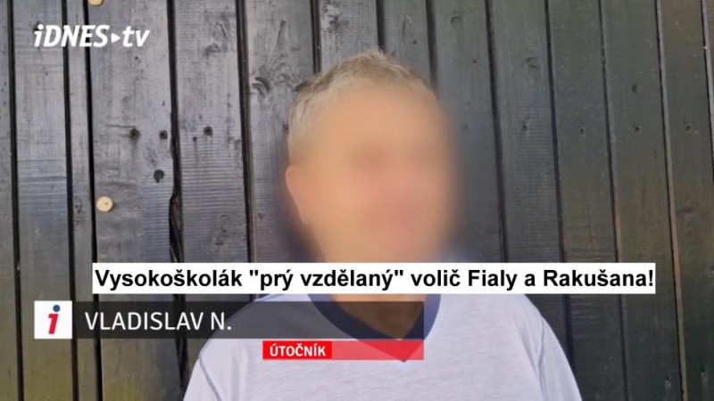 Terorista &uacute;toč&iacute;c&iacute; na Babi&scaron;e je vysoko&scaron;kol&aacute;k, volič Fialy a Pazderkov&eacute;, n&aacute;cek ze severn&iacute; Moravy, proto nesm&iacute;me zn&aacute;t profil!