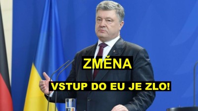 Strana „EU“ se postavila proti EU: Porošenko označil Evropskou unii za hrozbu pro státní suverenitu Ukrajiny