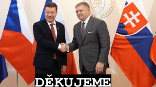 Vážený předsedo Parlamentu Okamuro: děkujeme, že se se chováte jako státník, a delegace na Slovensko je konečně opět reprezentativní